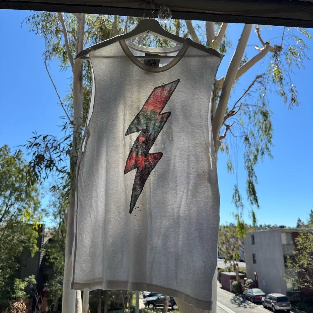 ⚡️🌈 Rare Unif Lightning Bolt Muscle Tee! 🌈⚡️ - Picture 6 of 8